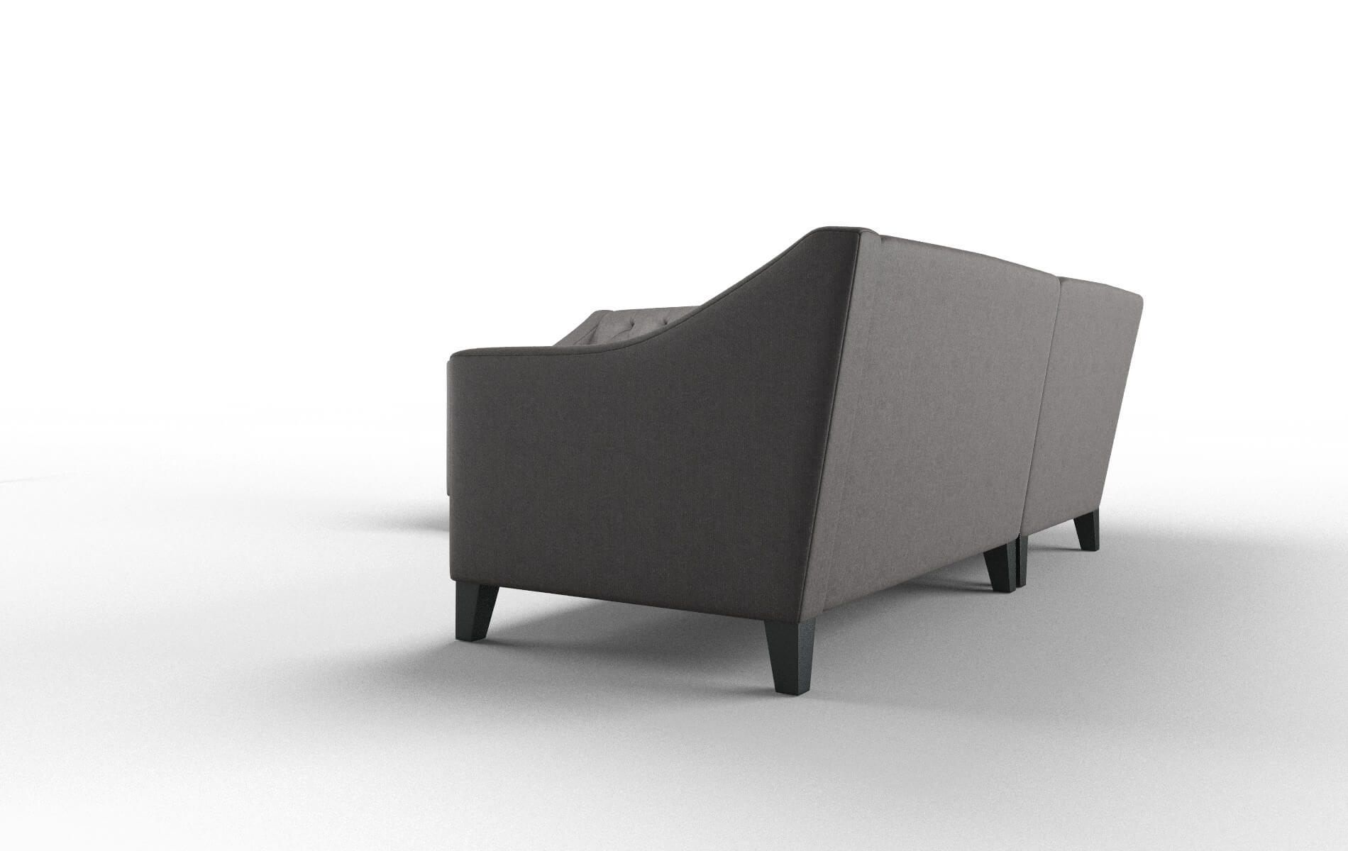 Seville Sasha Grey Sectional espresso legs 4