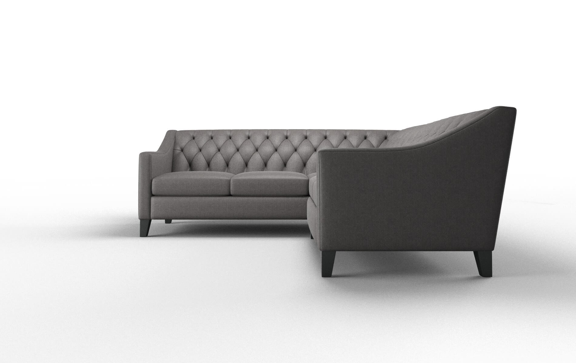 Seville Sasha Grey Sectional espresso legs 5