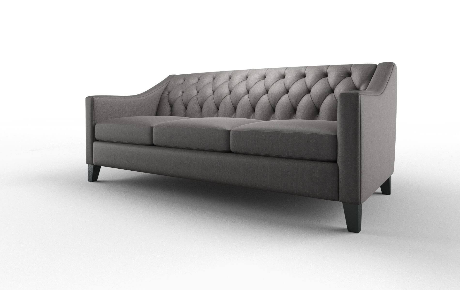 Seville Sasha Grey Sofa espresso legs 4