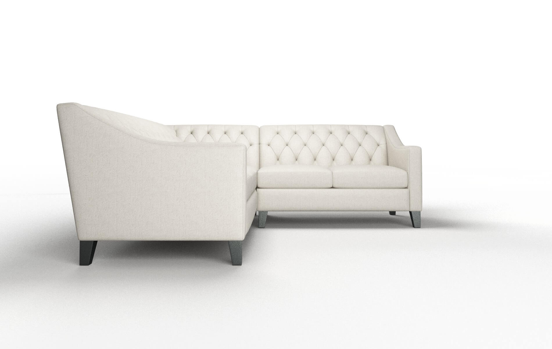 Seville Sasha Linen Sectional espresso legs 2