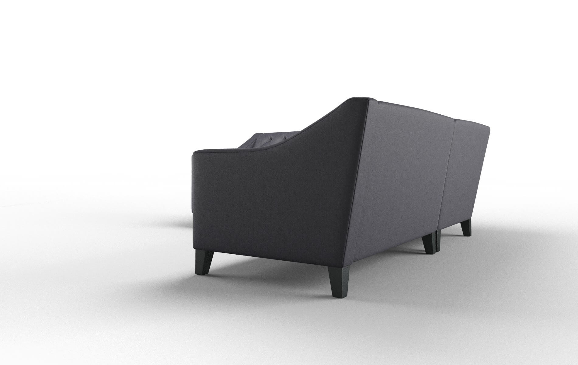 Seville Sasha Navy Sectional espresso legs 4