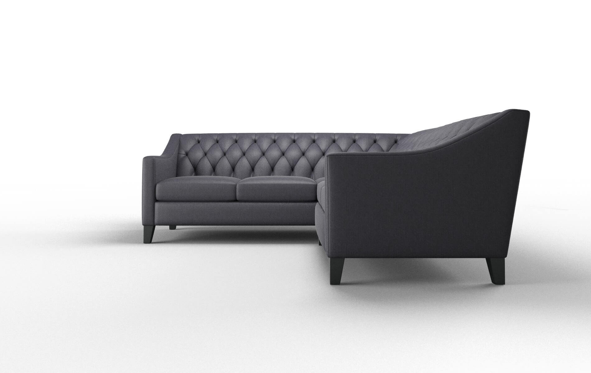 Seville Sasha Navy Sectional espresso legs 5