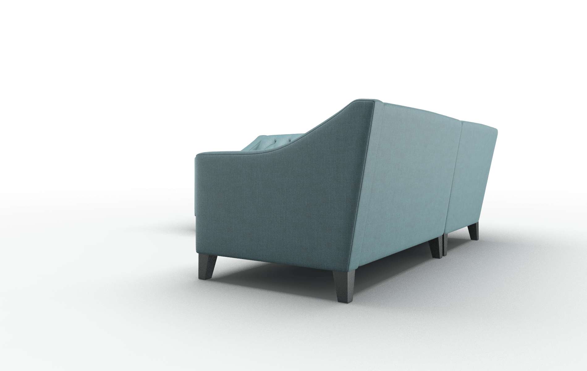 Seville Simplex Blue_moon Sectional espresso legs 4