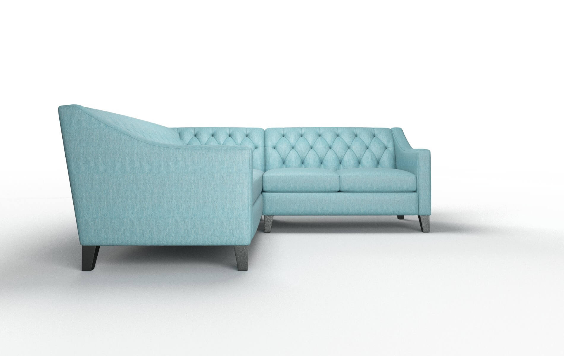 Seville Sorrento Denim Sectional espresso legs 2