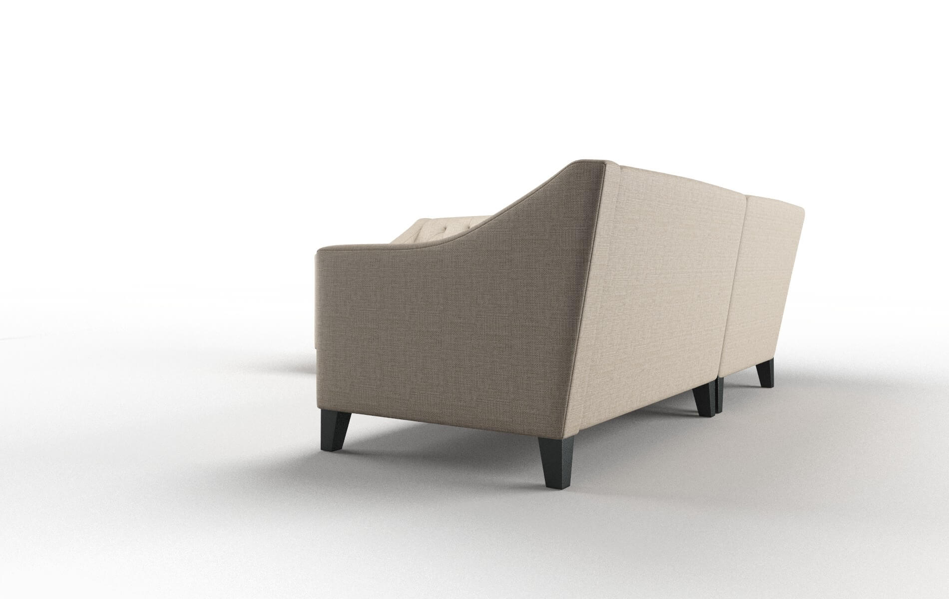 Seville Sosoftness 74 Sectional espresso legs 4