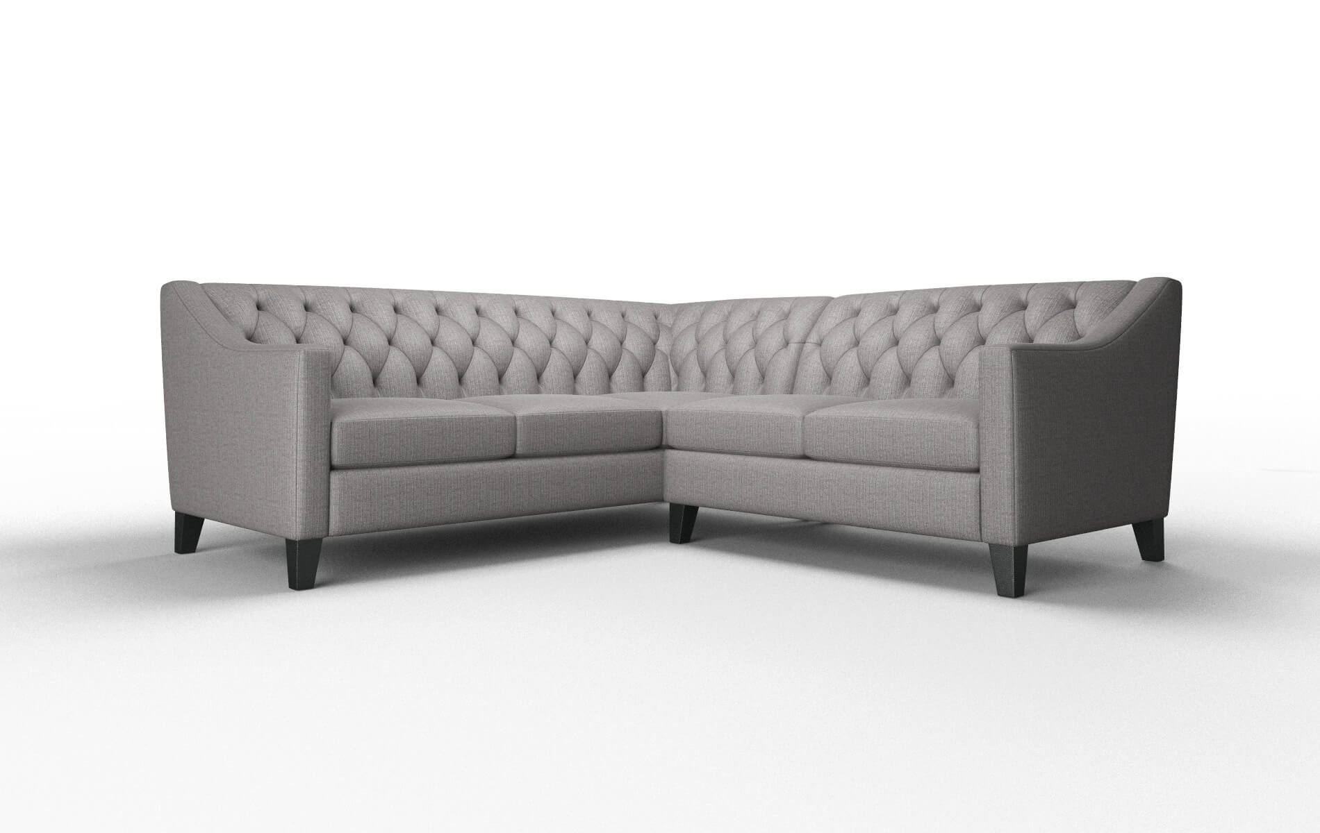 Seville Terrain Oatmeal Sectional espresso legs 1
