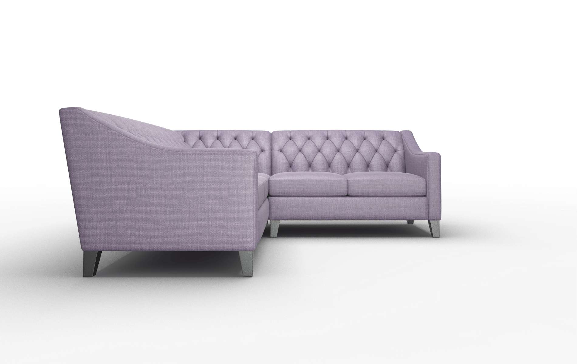 Seville Tess Blackberry Sectional espresso legs 2