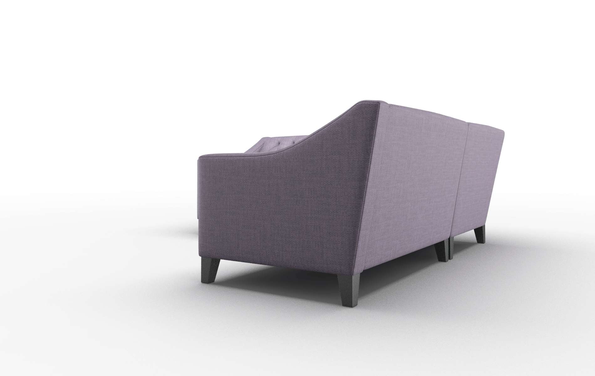 Seville Tess Blackberry Sectional espresso legs 4