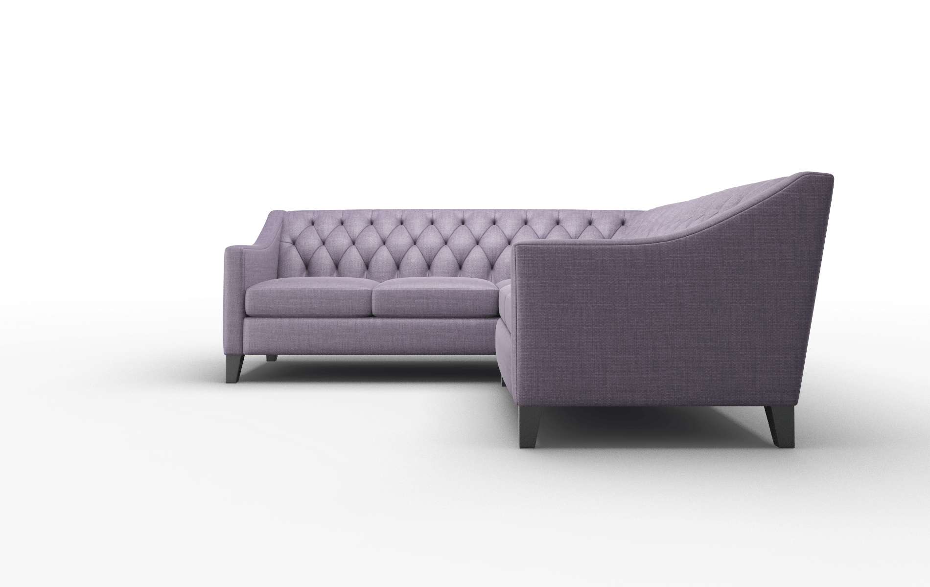 Seville Tess Blackberry Sectional espresso legs 5