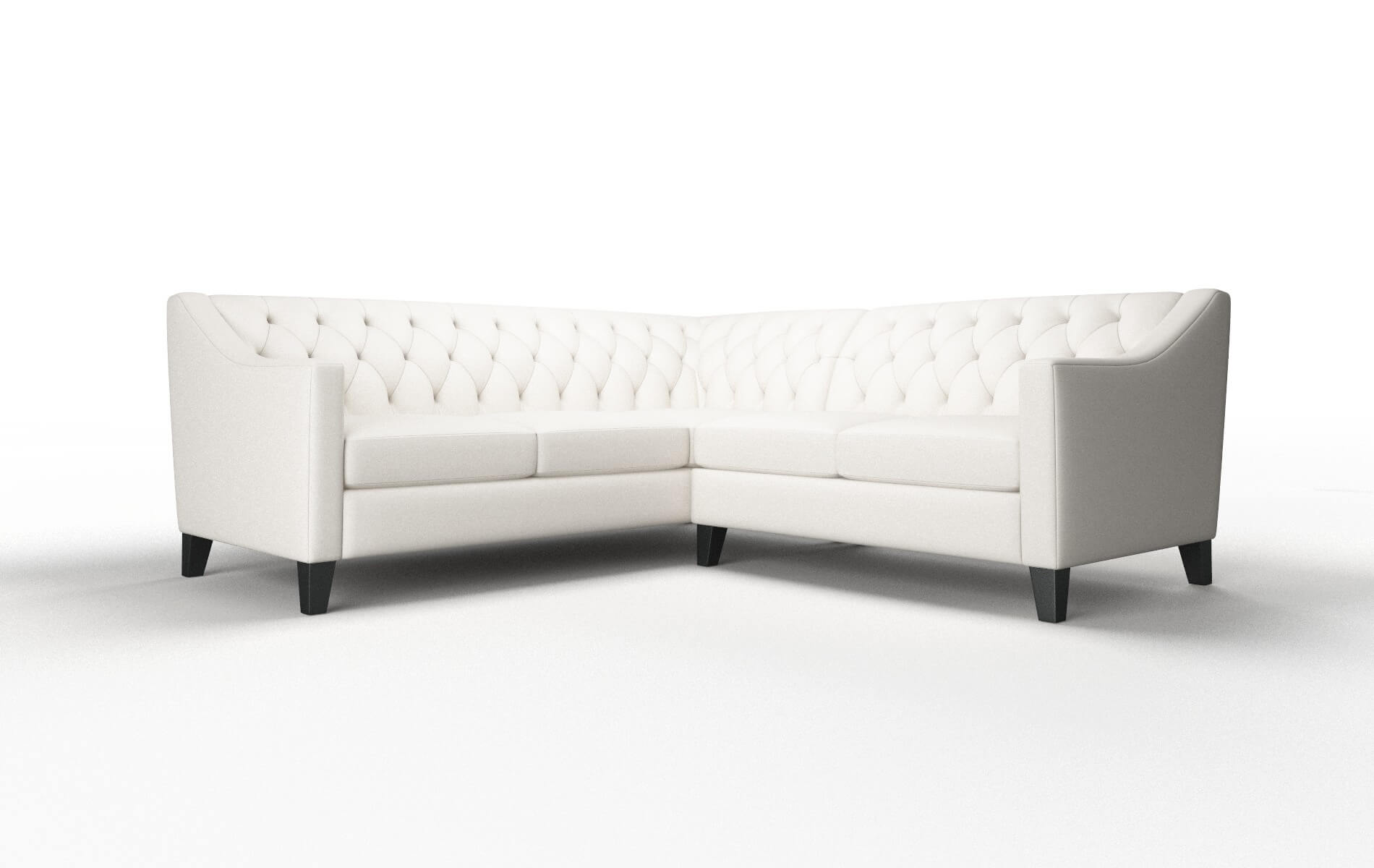 Seville Venice eggshell Sectional Espresso Legs  1