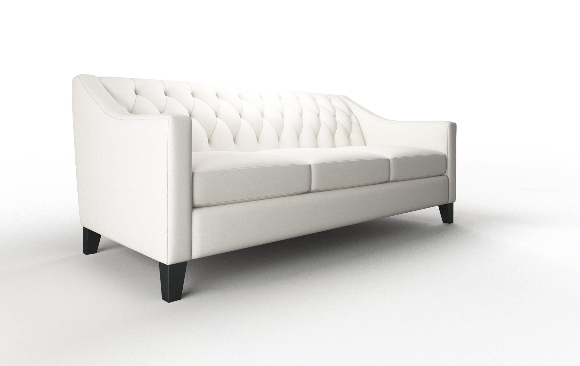 Seville Venice Eggshell Sofa espresso legs 2