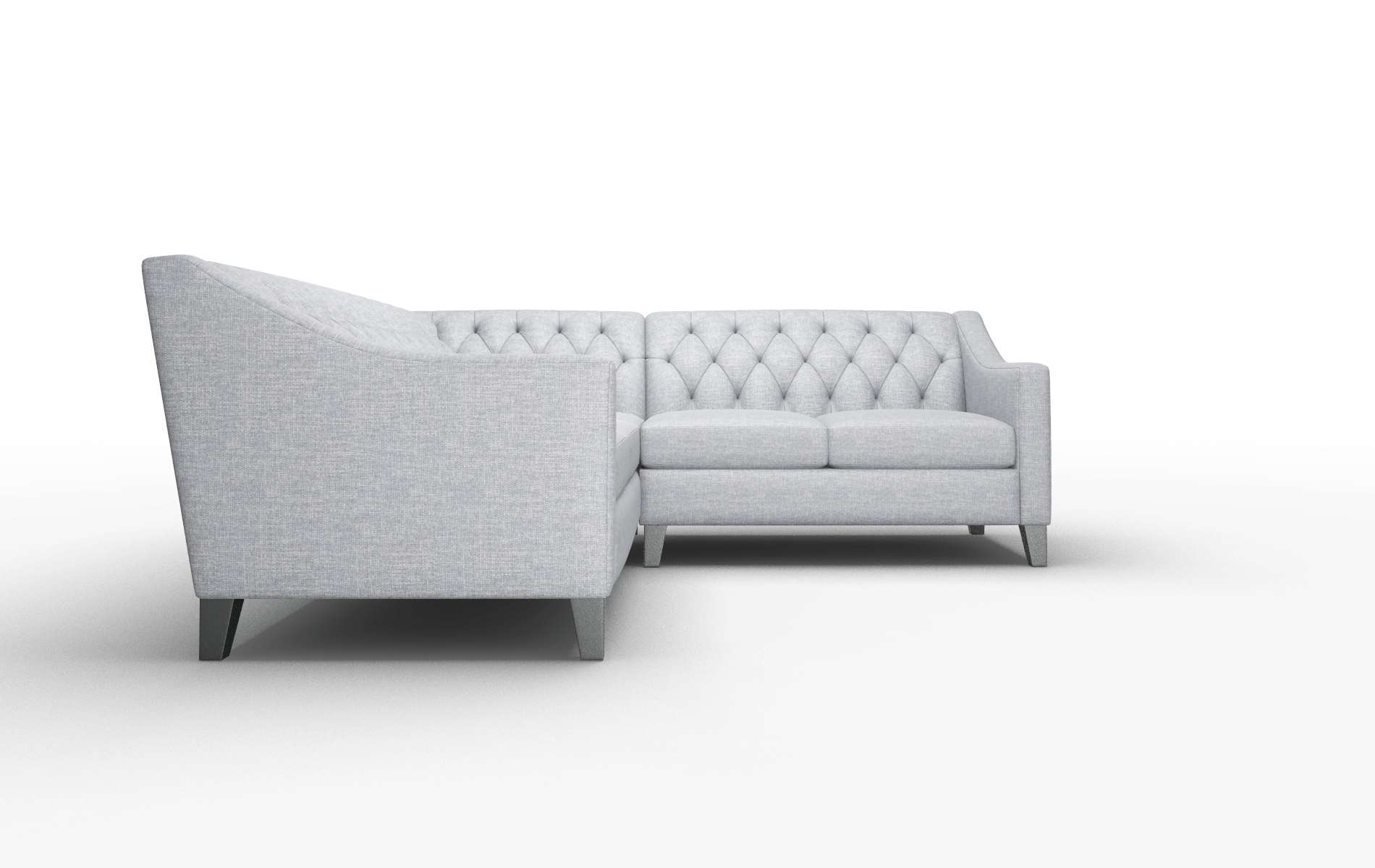 Seville Venus Mist Sectional espresso legs 2