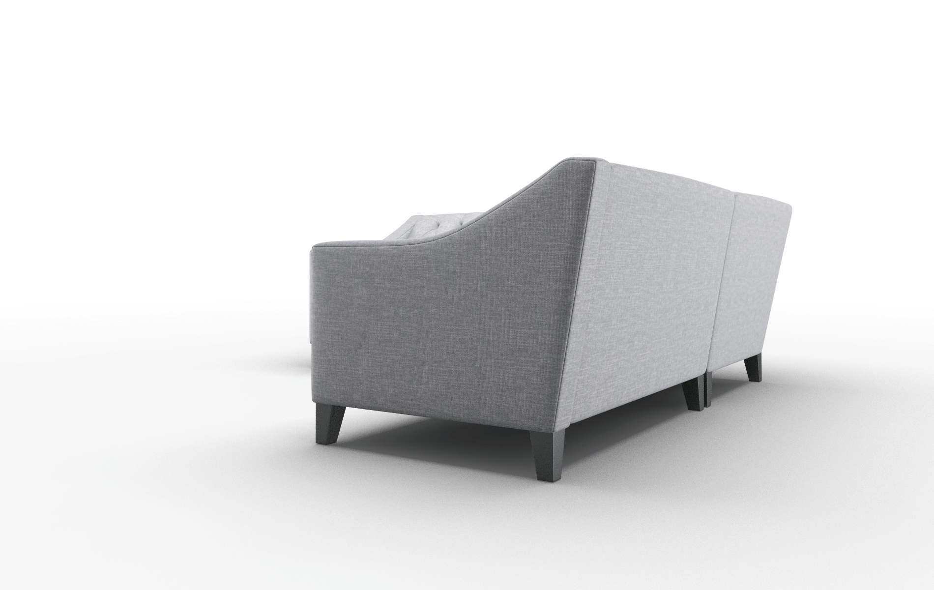Seville Venus Mist Sectional espresso legs 4