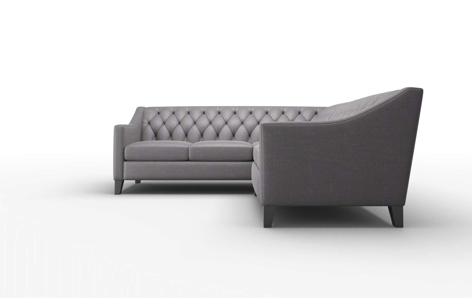 Seville Venus Onyx Sectional espresso legs 5