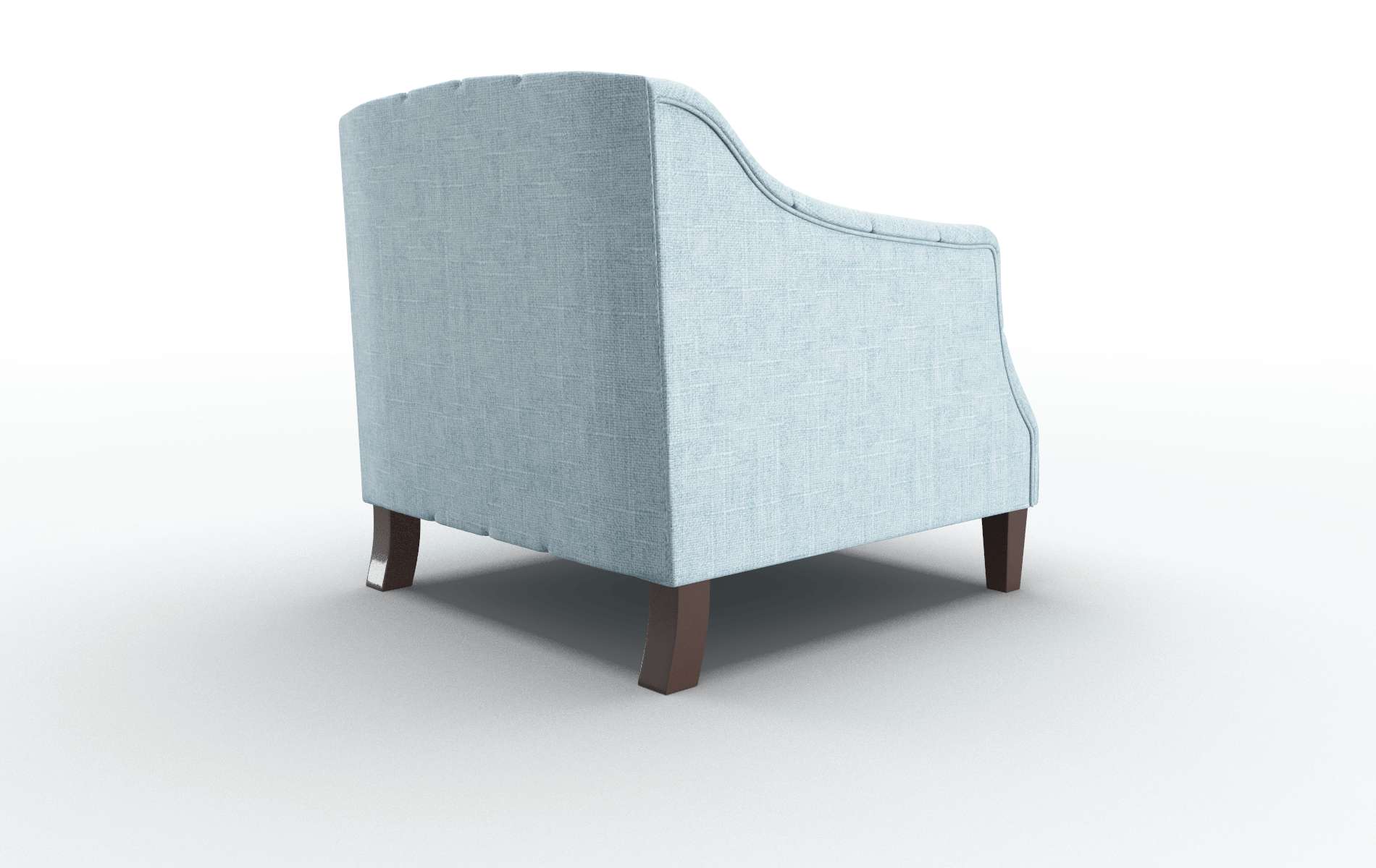 Shiraz Atlas Turquoise Chair espresso legs 5