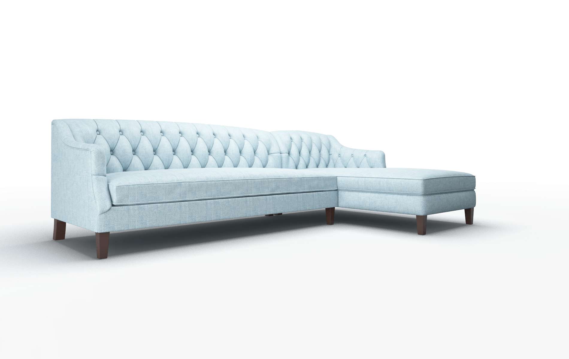 Shiraz Atlas Turquoise Panel espresso legs 2