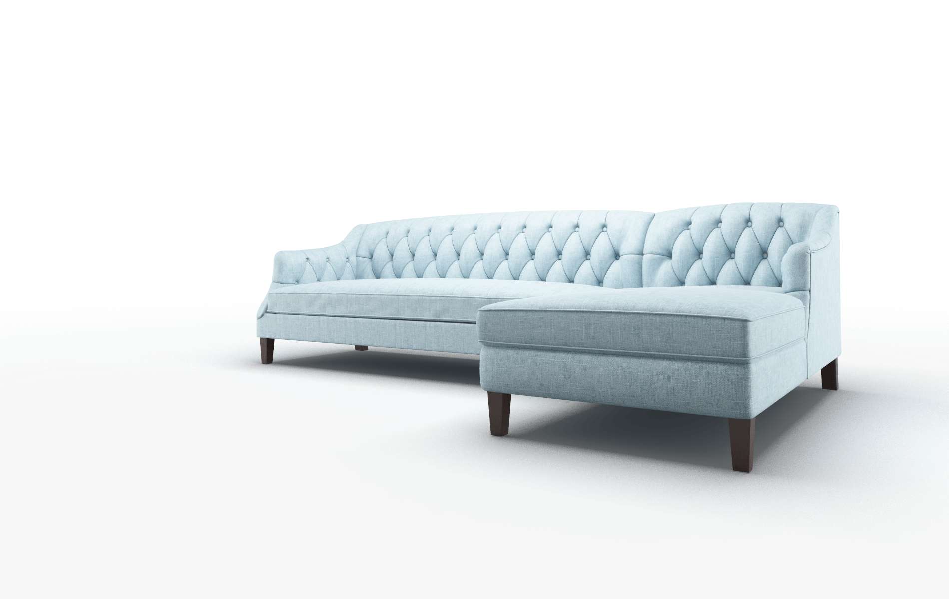 Shiraz Atlas Turquoise Panel espresso legs 4