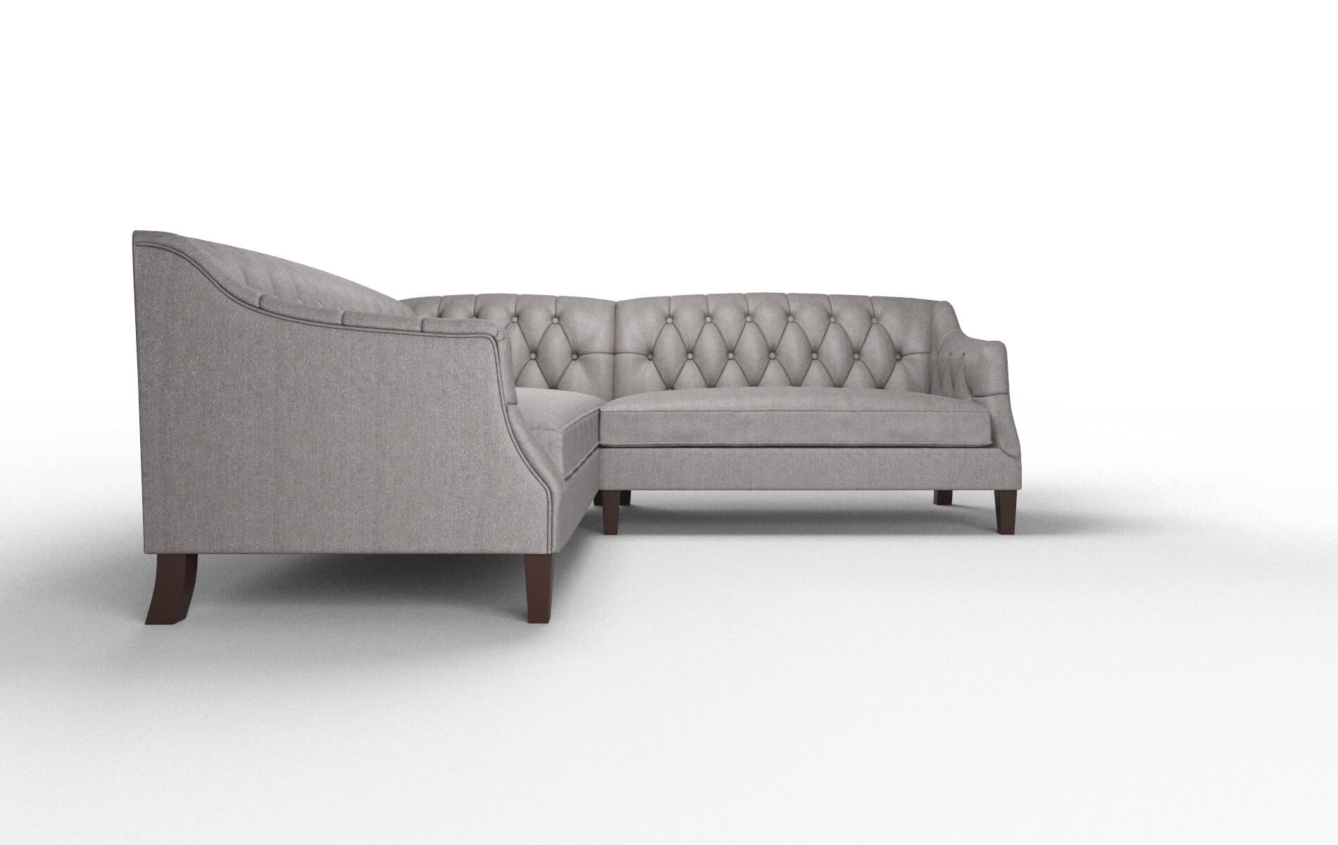 Shiraz Atlas_plz Silver Sectional espresso legs 2