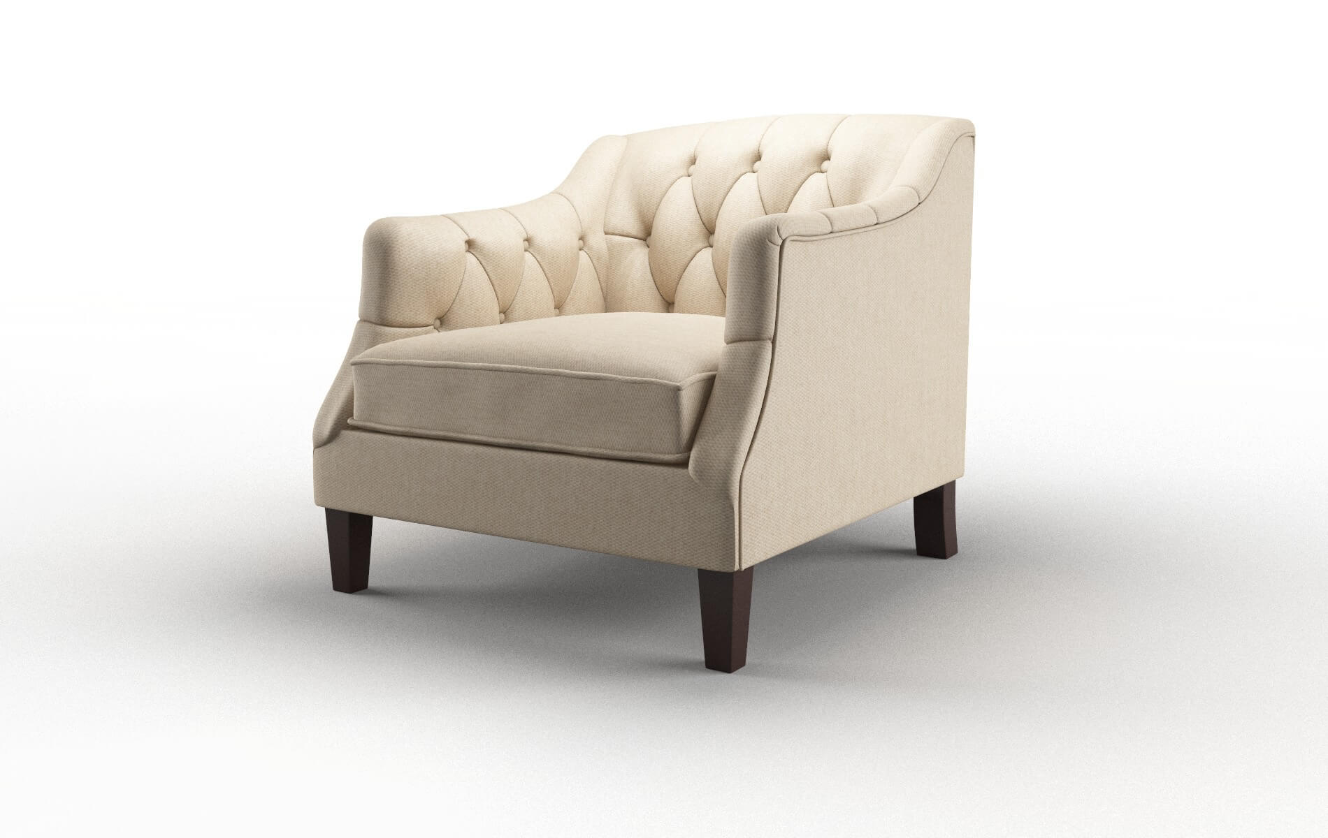 Shiraz Avenger Burlap Chair espresso legs 4
