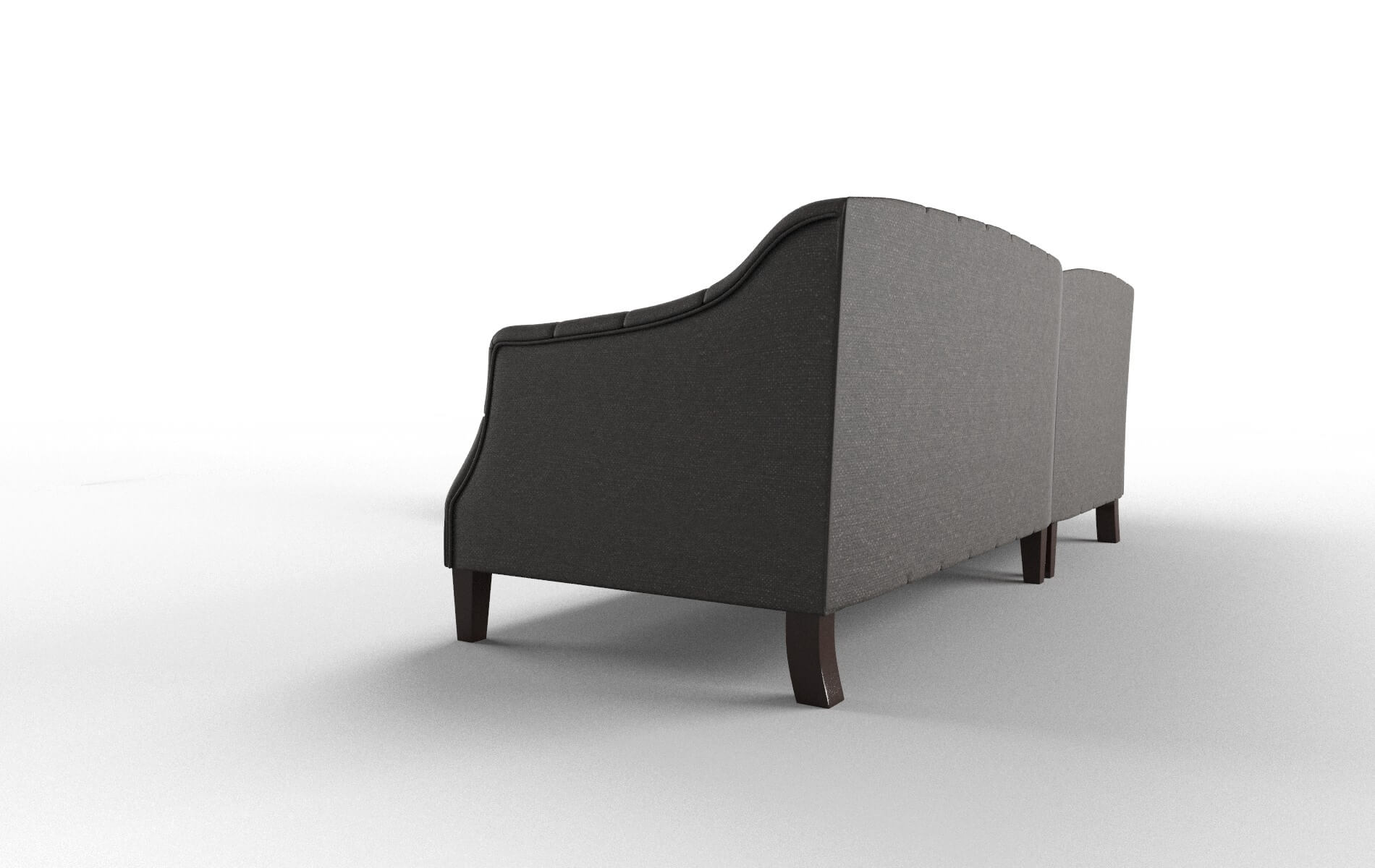 Shiraz Avenger Denim Sectional espresso legs 4