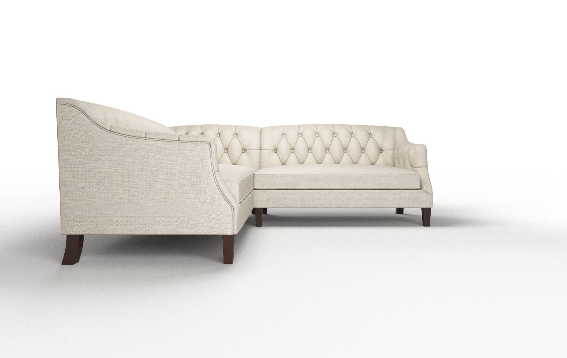 Shiraz Avenger Pumice Sectional espresso legs 2