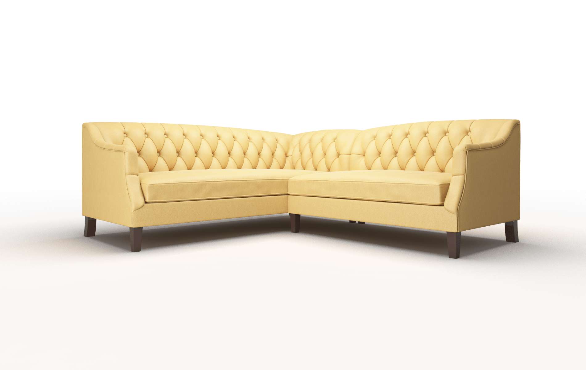 Shiraz Bella Amber Sectional espresso legs 1