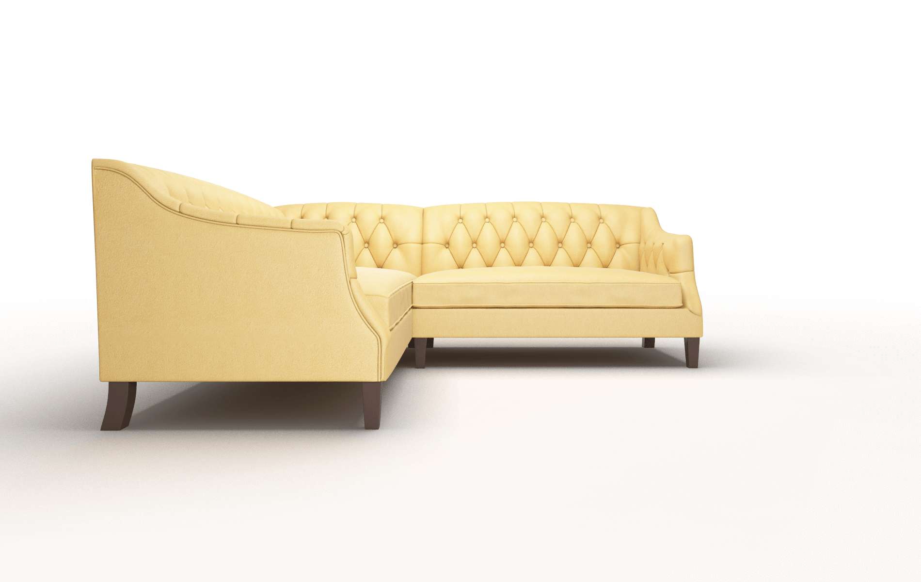 Shiraz Bella Amber Sectional espresso legs 2