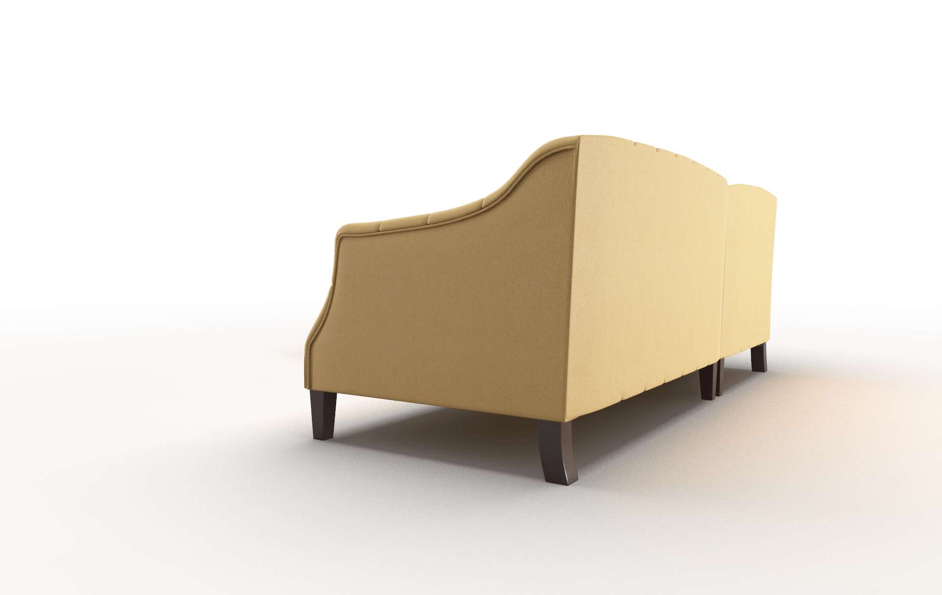 Shiraz Bella Amber Sectional espresso legs 4