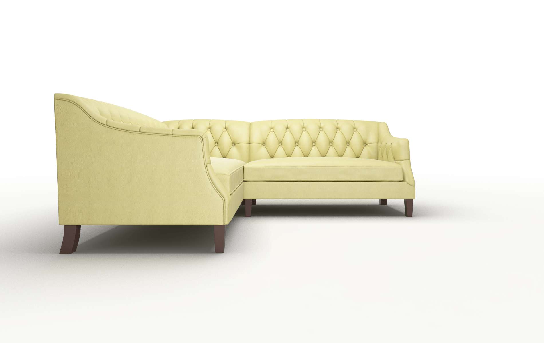 Shiraz Bella Apple Sectional espresso legs 2