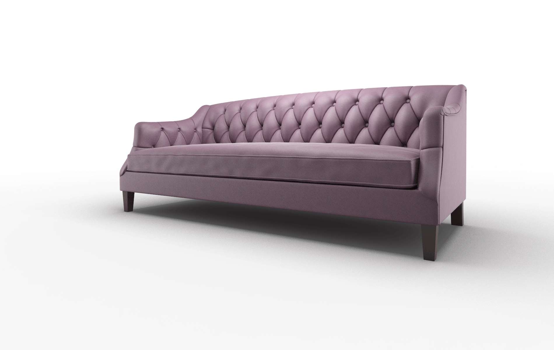 Shiraz Bella Aubergine Sofa espresso legs 4