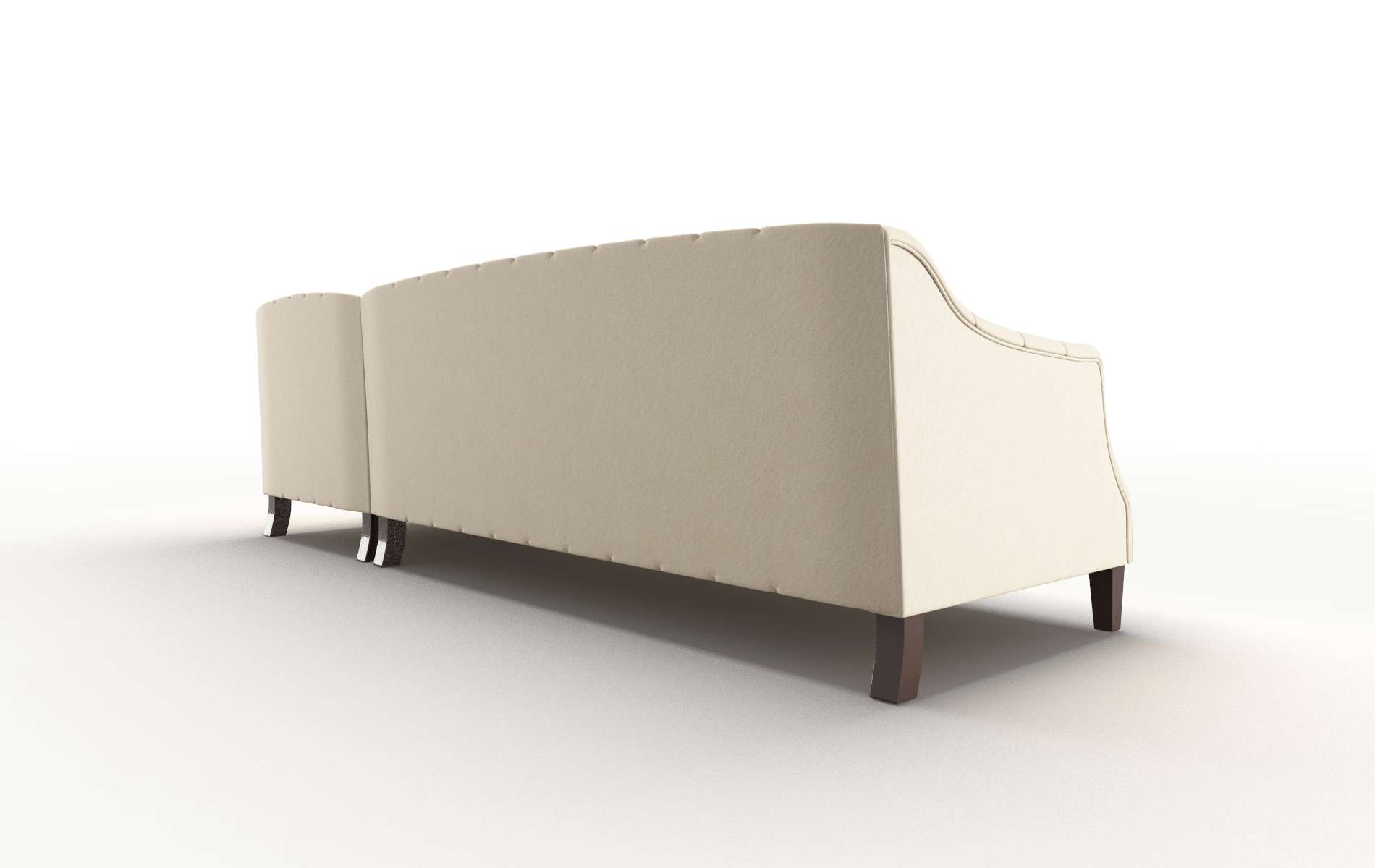 Shiraz Bella Buckwheat Panel espresso legs 5