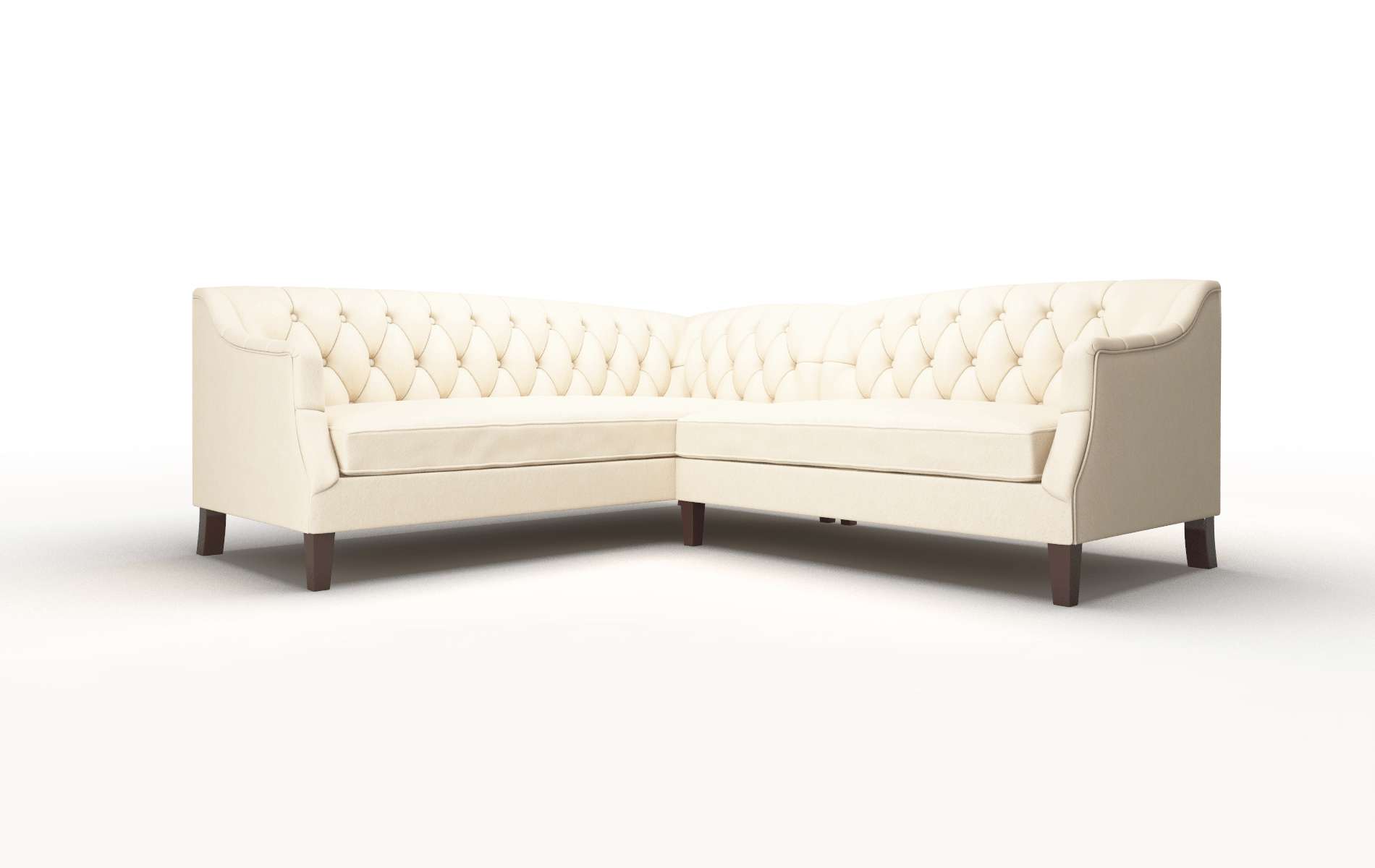 Shiraz Bella Buckwheat Sectional espresso legs 1