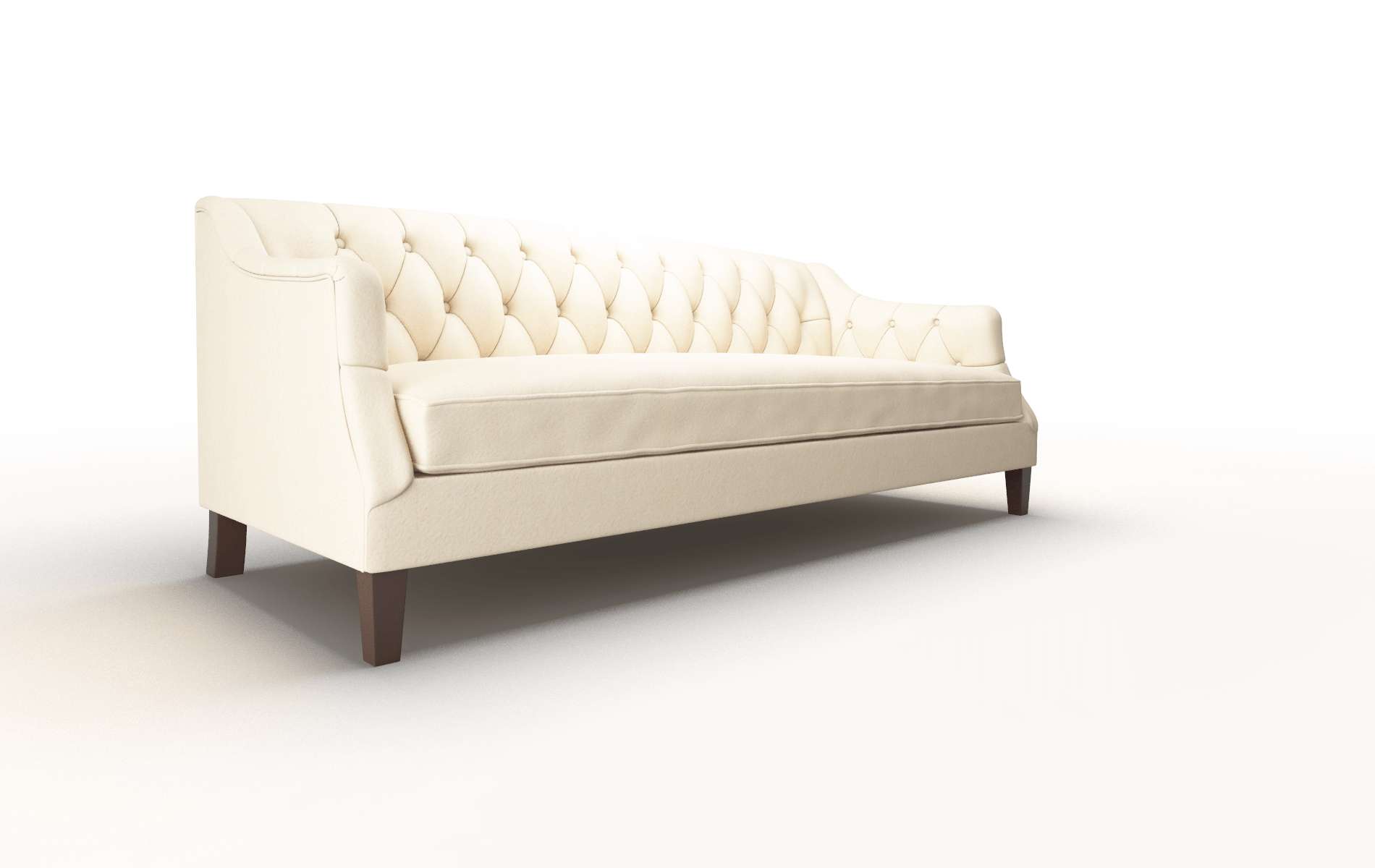 Shiraz Bella Buckwheat Sofa espresso legs 2