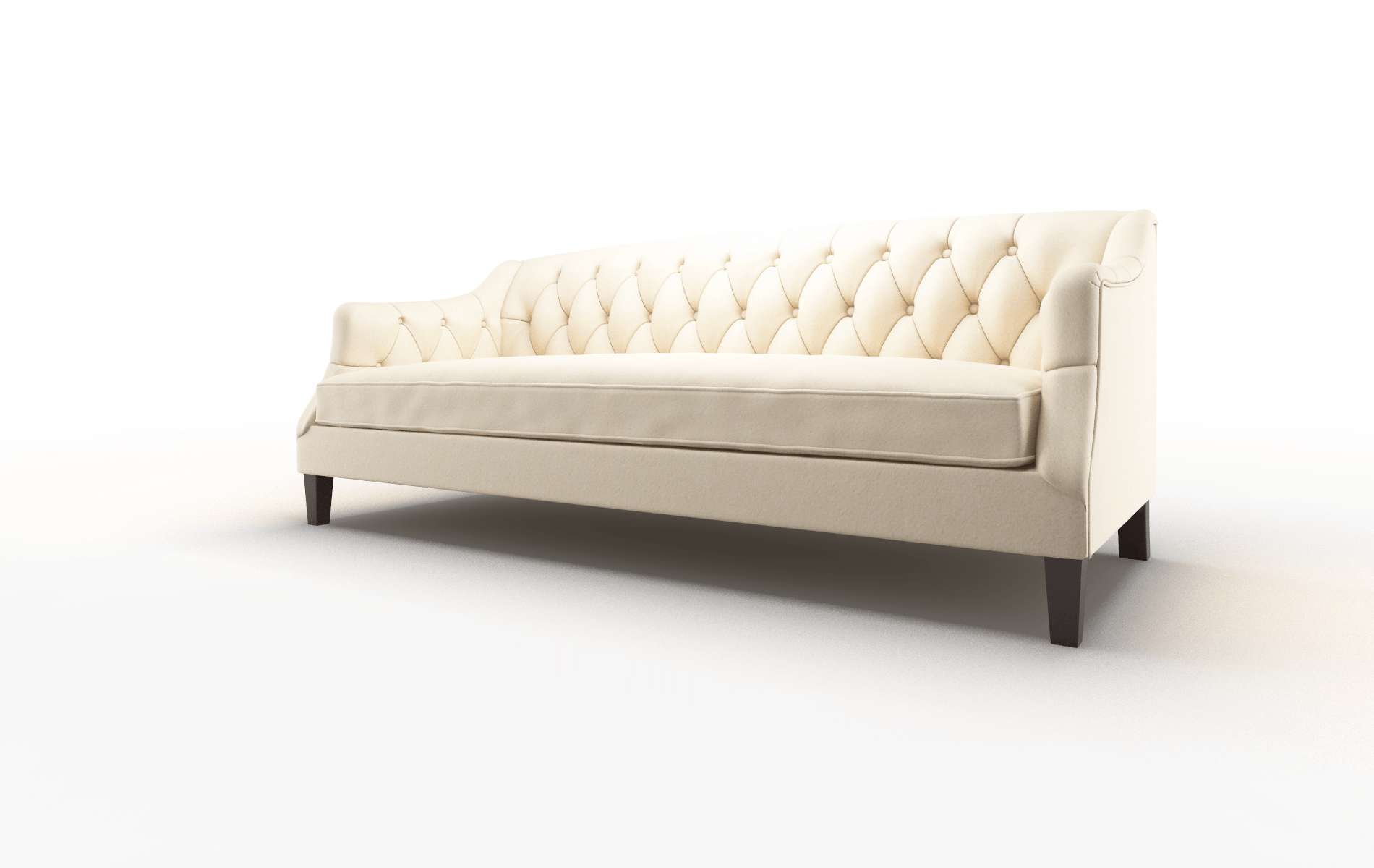 Shiraz Bella Buckwheat Sofa espresso legs 4