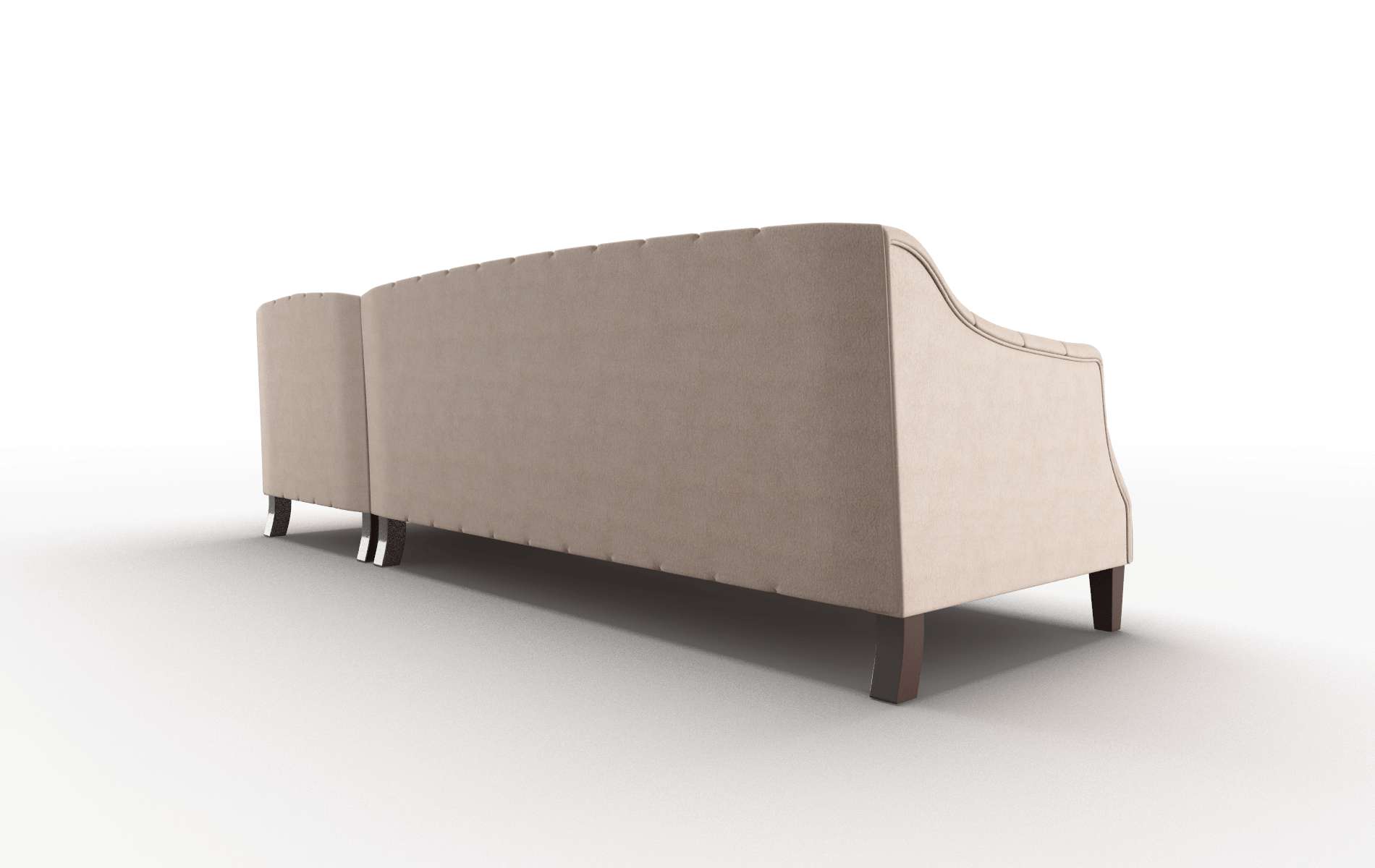 Shiraz Bella Pewter Panel espresso legs 5