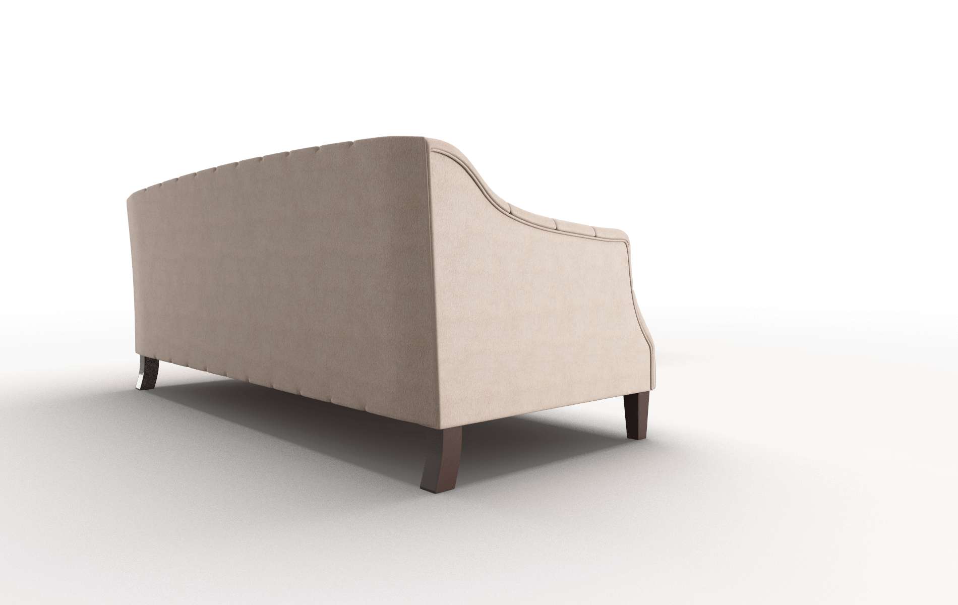 Shiraz Bella Pewter Sectional espresso legs 3