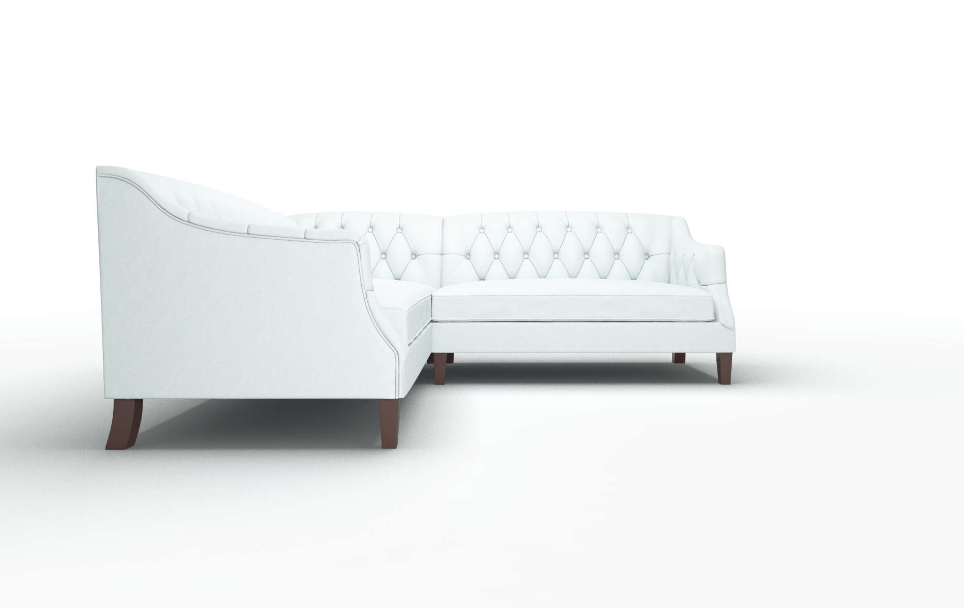 Shiraz Bella Skylight Sectional espresso legs 2