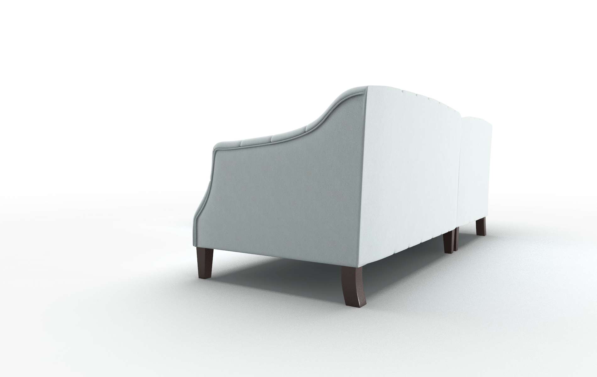 Shiraz Bella Skylight Sectional espresso legs 4