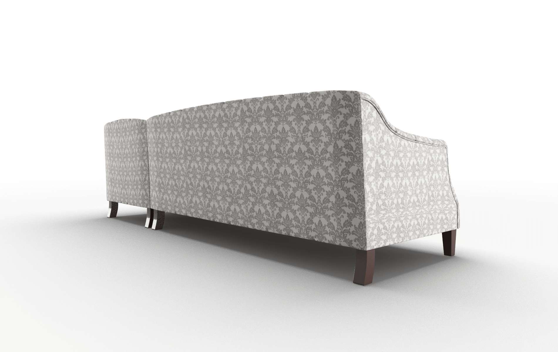 Shiraz Bergamo Dove Panel espresso legs 5