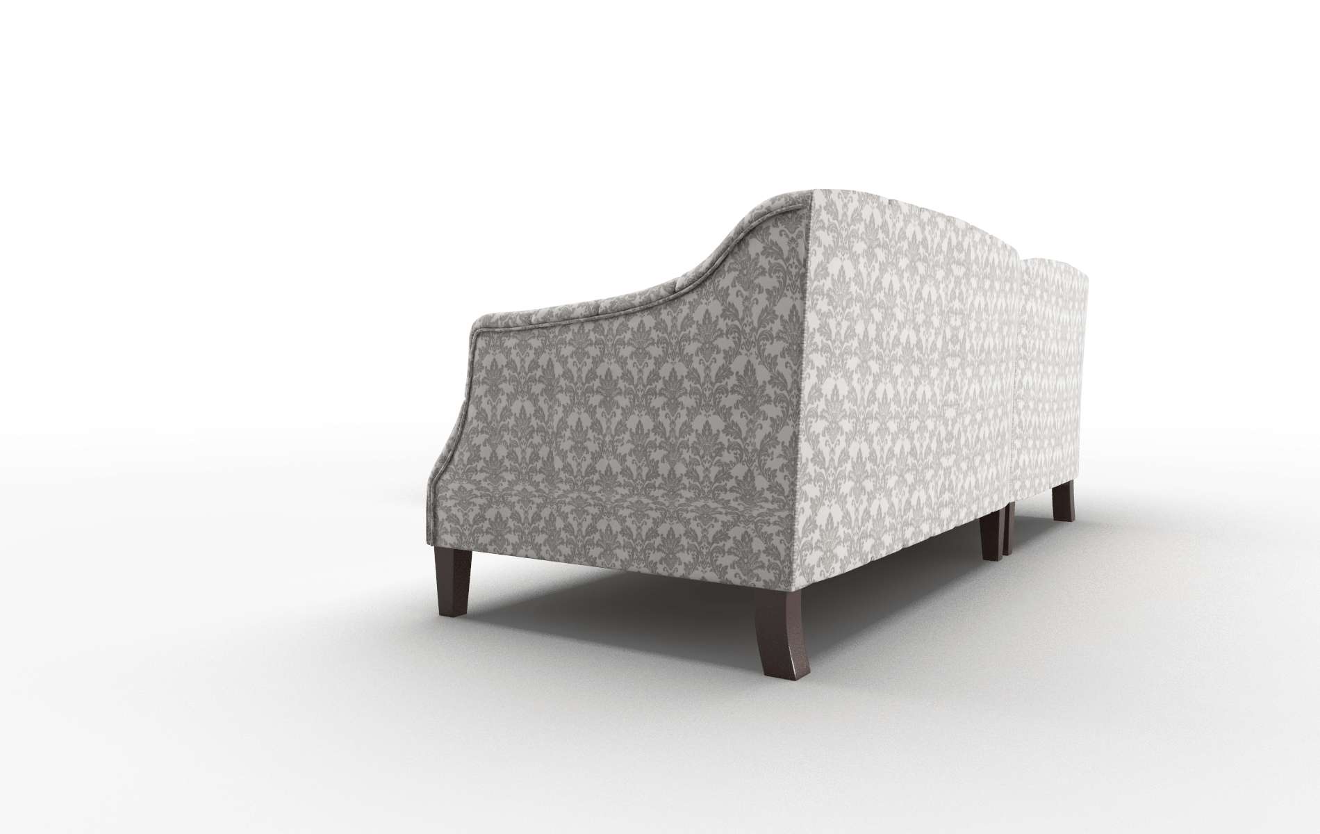 Shiraz Bergamo Dove Sectional espresso legs 4