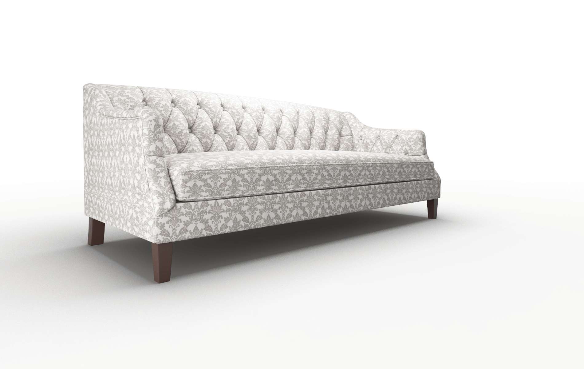 Shiraz Bergamo Dove Sofa espresso legs 2