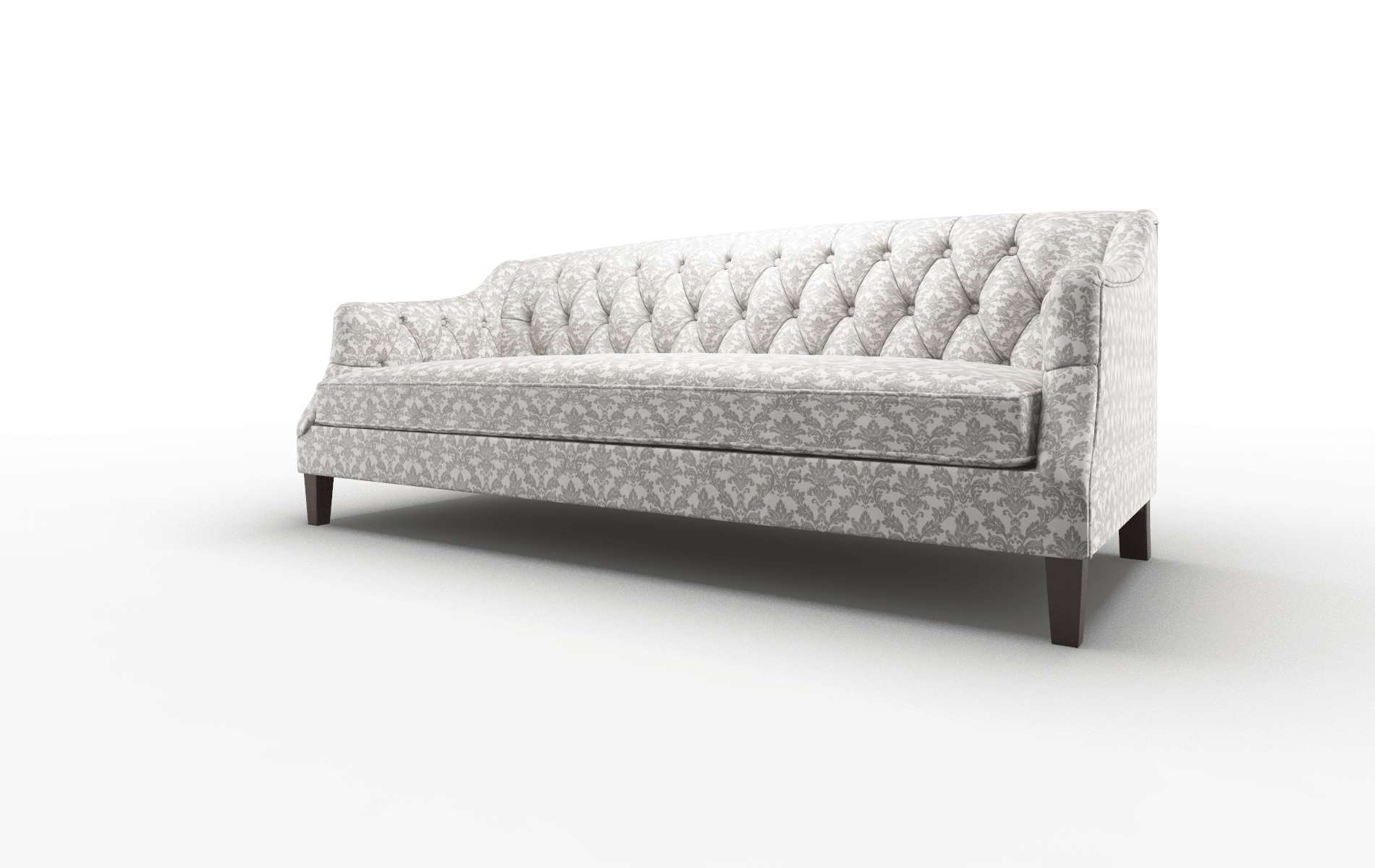 Shiraz Bergamo Dove Sofa espresso legs 4