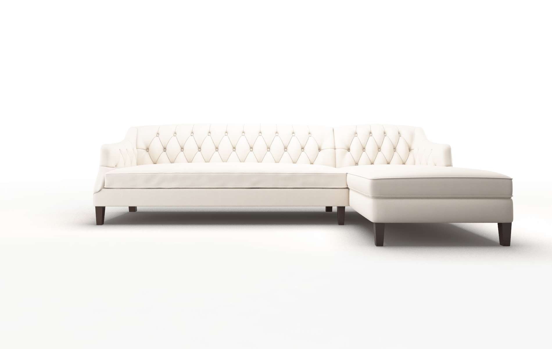Shiraz Blanche Milky Panel espresso legs 1