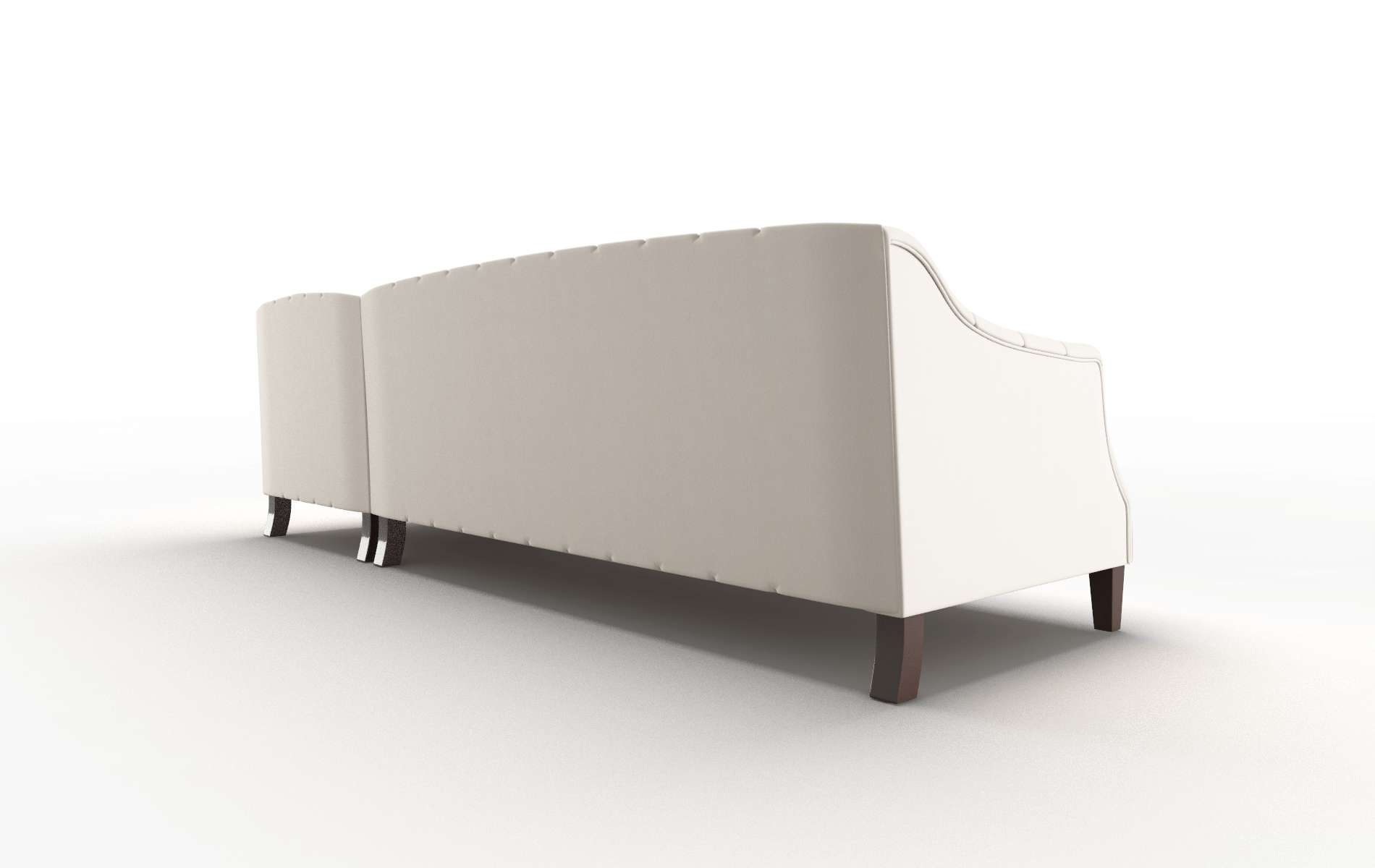 Shiraz Blanche Milky Panel espresso legs 5