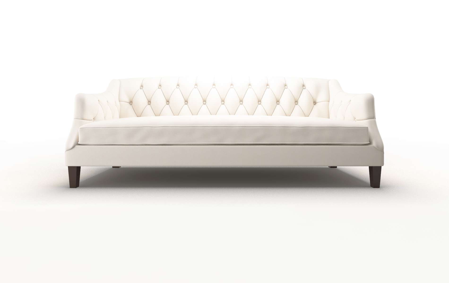 Shiraz Blanche Milky Sofa espresso legs 1