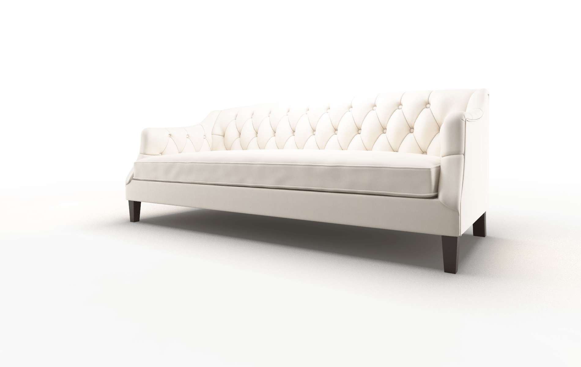 Shiraz Blanche Milky Sofa espresso legs 4