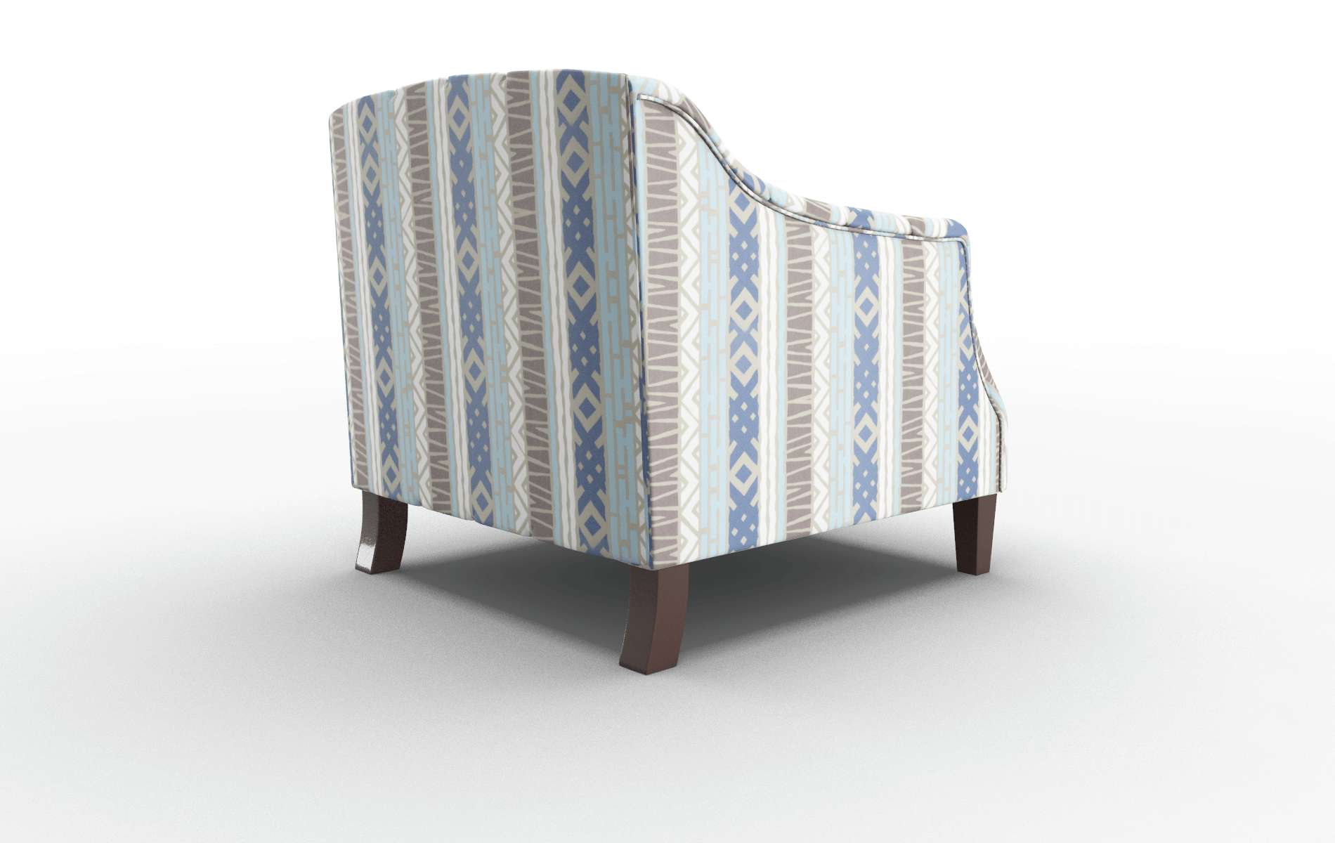 Shiraz Bodhi Indigo Chair espresso legs 5