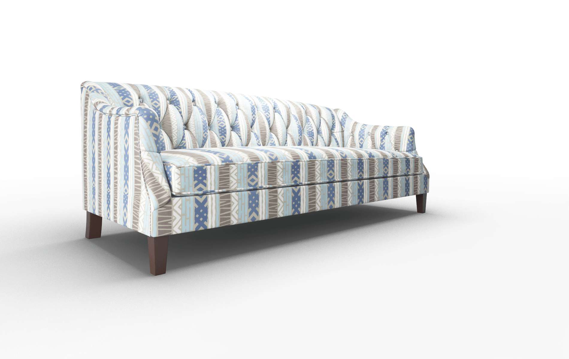 Shiraz Bodhi Indigo Sofa espresso legs 2