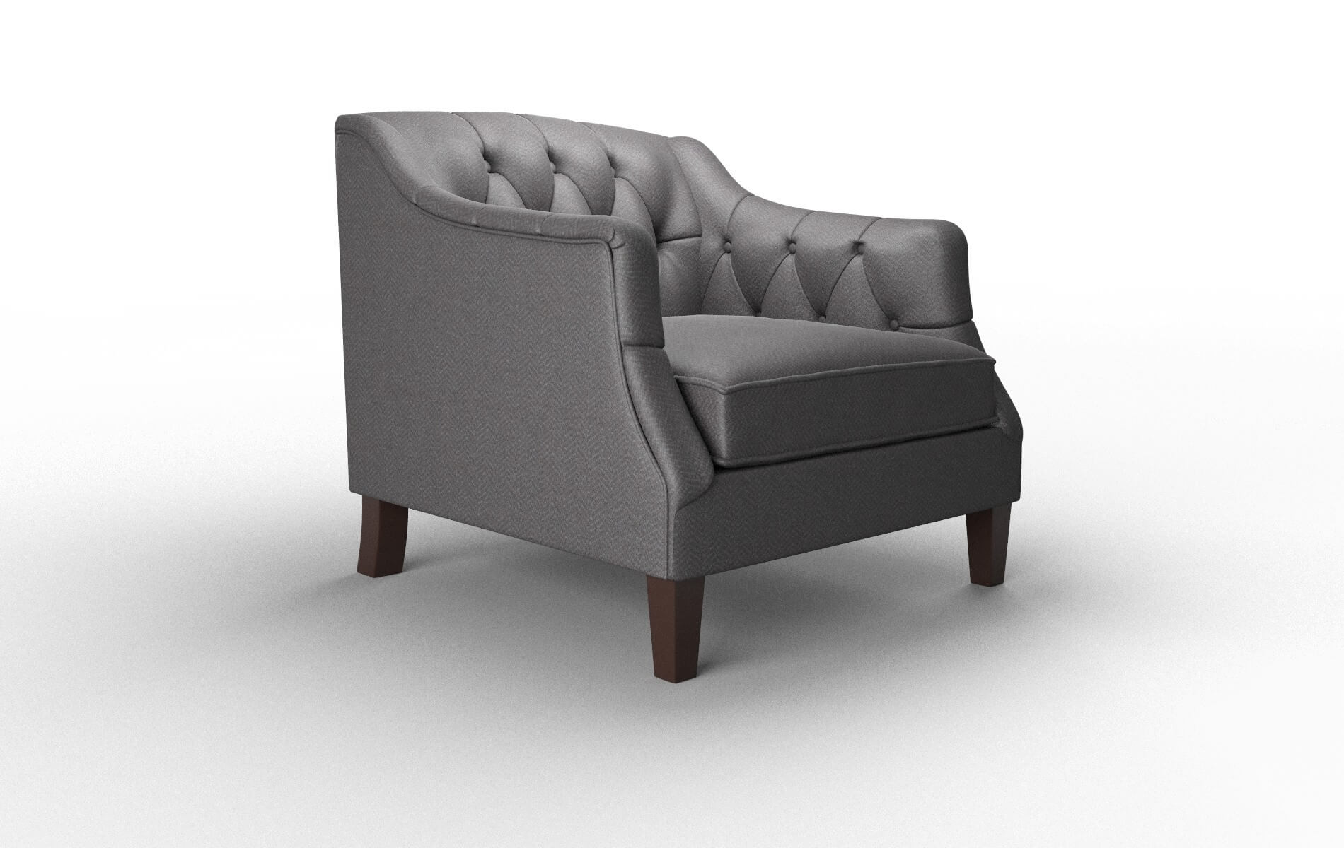 Shiraz Catalina Charcoal Chair espresso legs 2