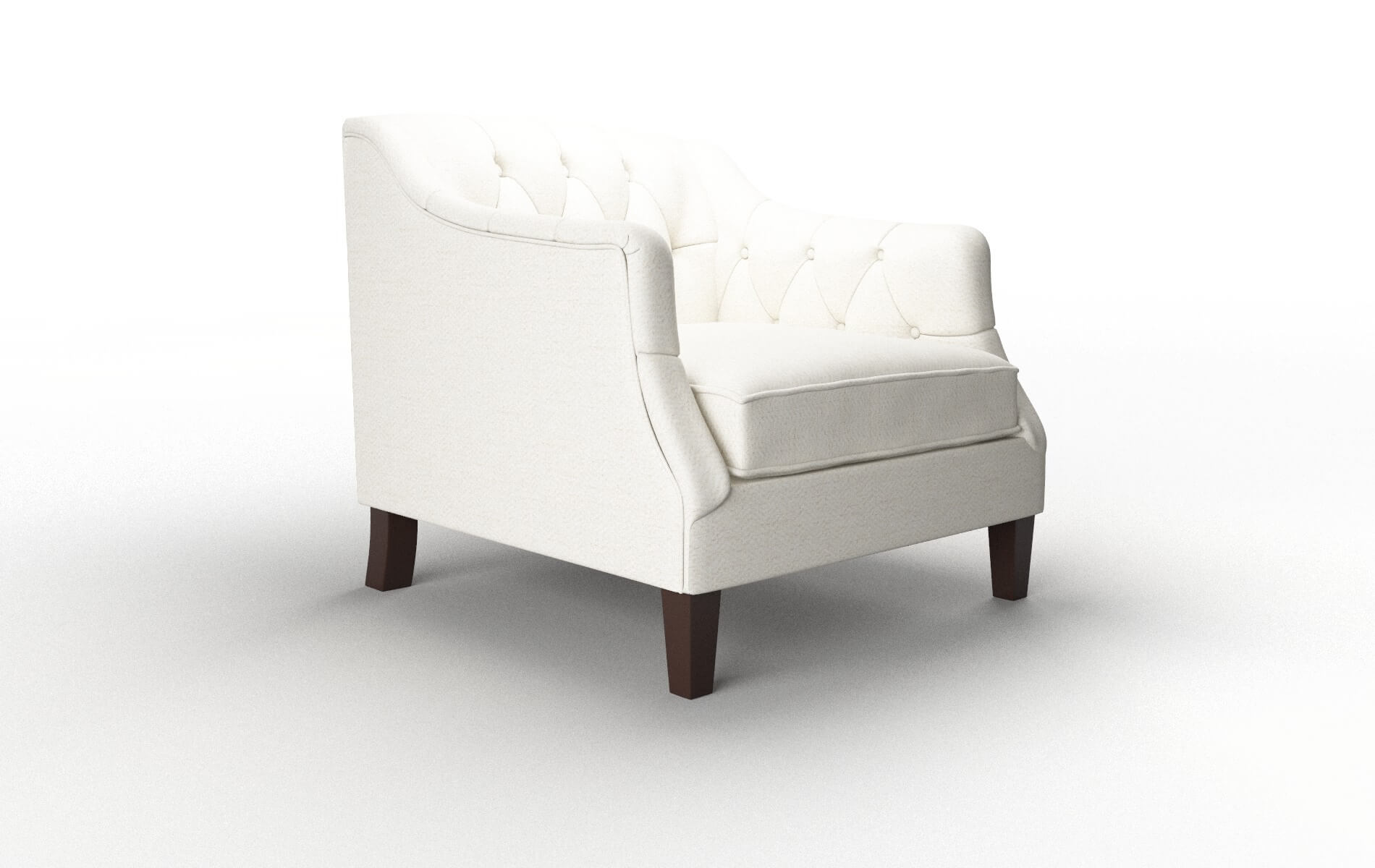 Shiraz Catalina Ivory Chair espresso legs 2